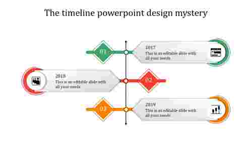 timeline powerpoint design-3-multicolor